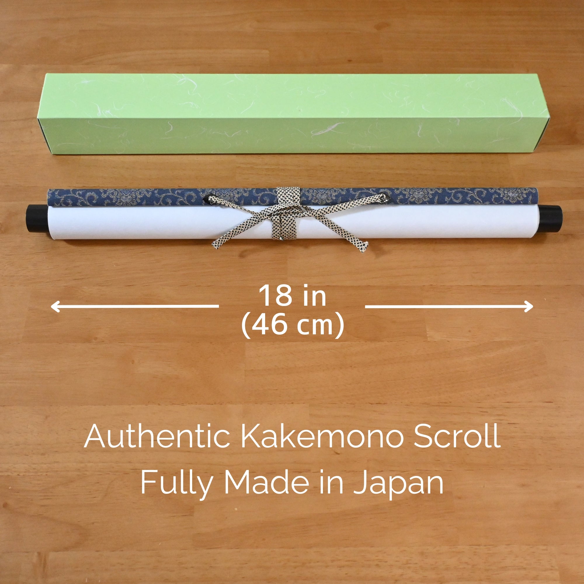 Kakemono mural Dragon japonais – Dragon bleu ascendant