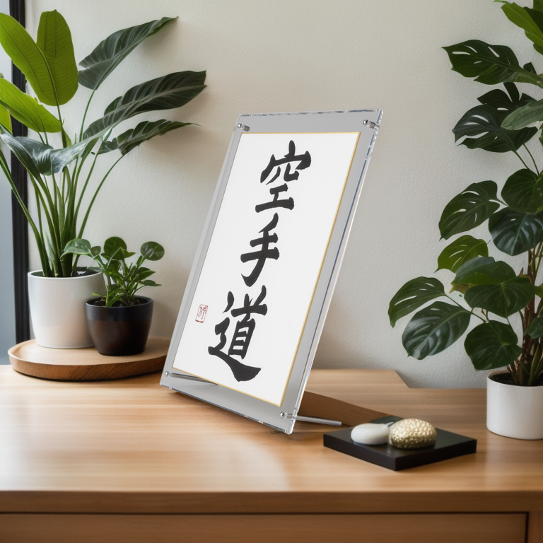 Spirit of "Karate-do" - Acrylic Clear Frame (Free Shipping)